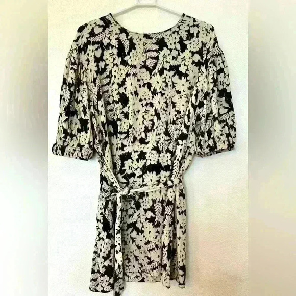 Zara dress with shell pearlescent buttons on back and pockets! - Picture 1 of 6